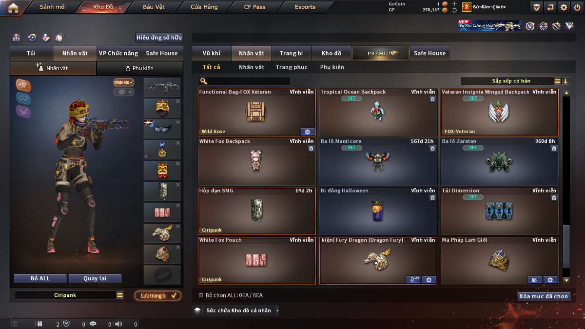 shop acc cf uy tin gia re